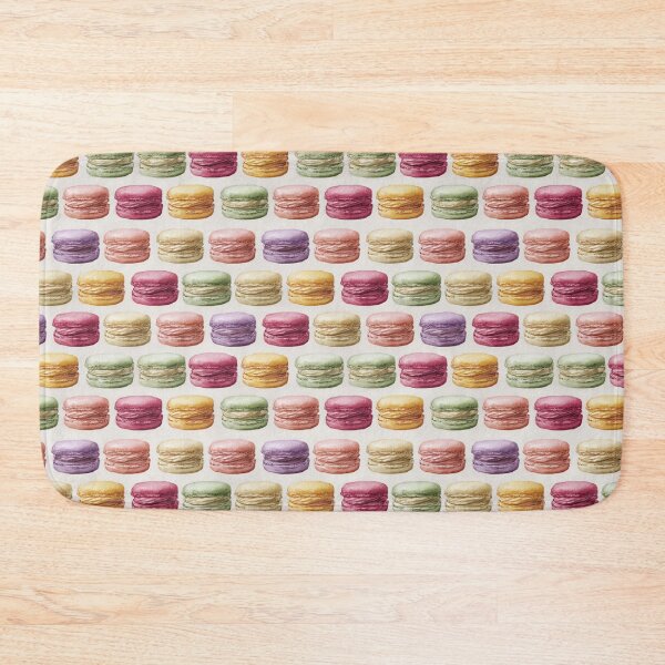 Item preview, Watercolor Macaron French Pastry Dessert Pattern designed and sold by NicolasGlowArt.