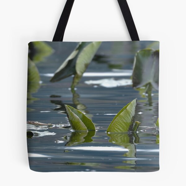 Item preview, Xpan image of lake plants floating on the water's surface designed and sold by lisavonbiela.