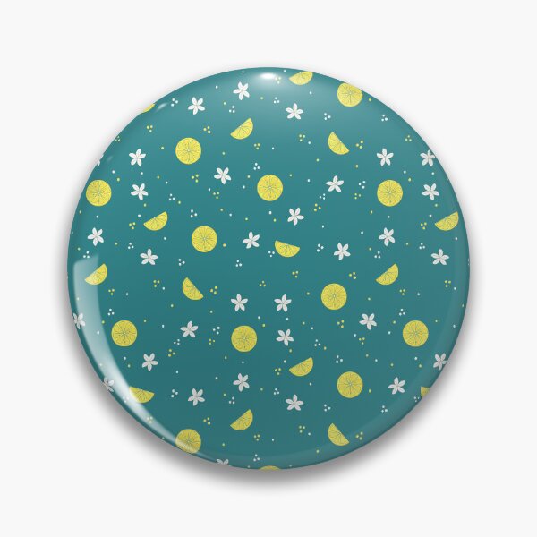 Item preview, Lemons and Blossoms in Aqua designed and sold by designsbyklm.