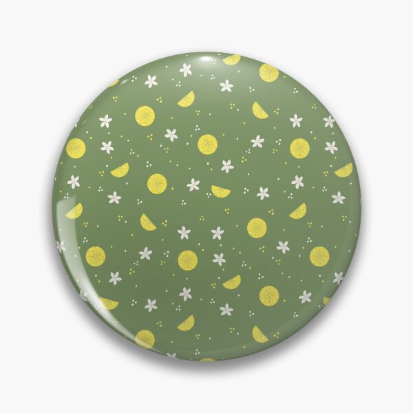 Item preview, Lemons and Blossoms in Green designed and sold by designsbyklm.