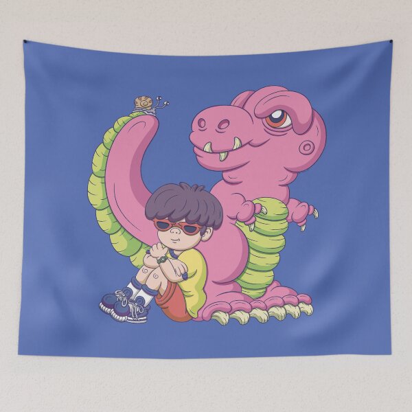 Item preview, jurassic boy and the purple t-rex designed and sold by red-vandal-art.