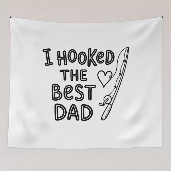 Item preview, I Hooked The Best Dad Kids - Funny Fishing Toddler designed and sold by gunaone-design.