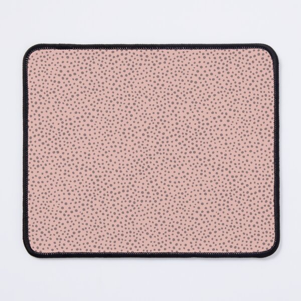 Item preview, Light brown hand-drawn dots on a rose pink background designed and sold by Hanna McCown.