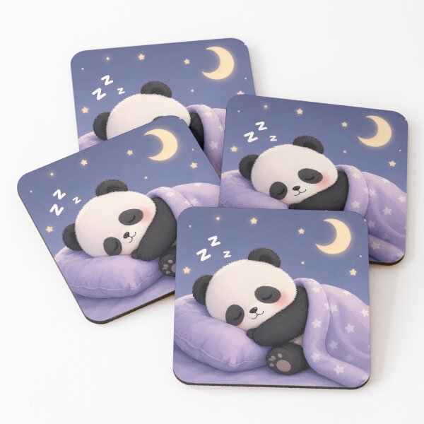 Item preview, Sleeping Panda Under the Moon designed and sold by Zicaffe.