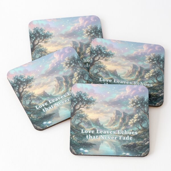 Item preview, Love Leaves Echoes That Never Fade – Peaceful Memorial Landscape designed and sold by Lainey1978.