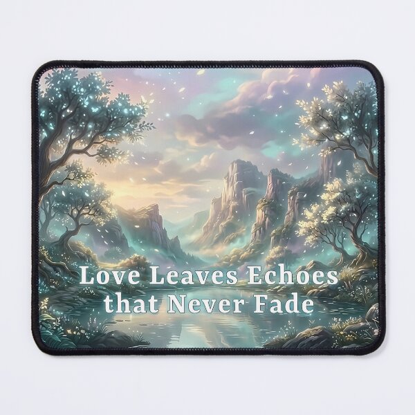 Item preview, Love Leaves Echoes That Never Fade – Peaceful Memorial Landscape designed and sold by Lainey1978.