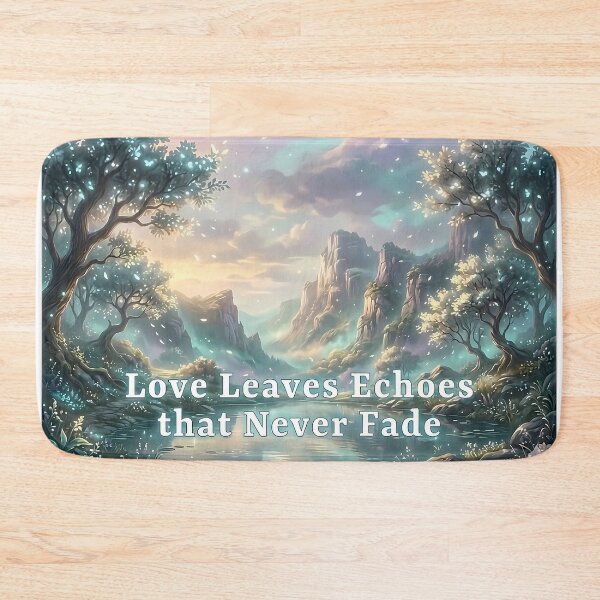 Item preview, Love Leaves Echoes That Never Fade – Peaceful Memorial Landscape designed and sold by Lainey1978.