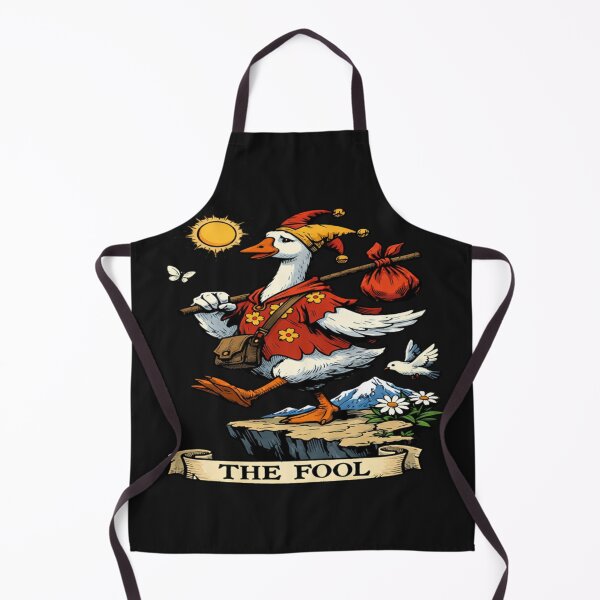 Item preview, The Fool Tarot Card Whimsical Goose Jester designed and sold by Tsugraf Designs.