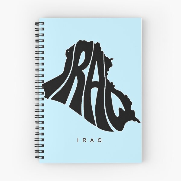 Item preview, Iraq Typography Map Design, IRAQ Word Map Art, Middle East Country Outline, Minimalist Black White Travel Graphic designed and sold by Travellerz.