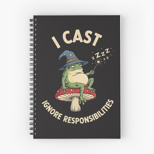 Item preview, I Cast Ignore Responsibilities - Funny Frog Wizard RPG Meme designed and sold by expertgroup.