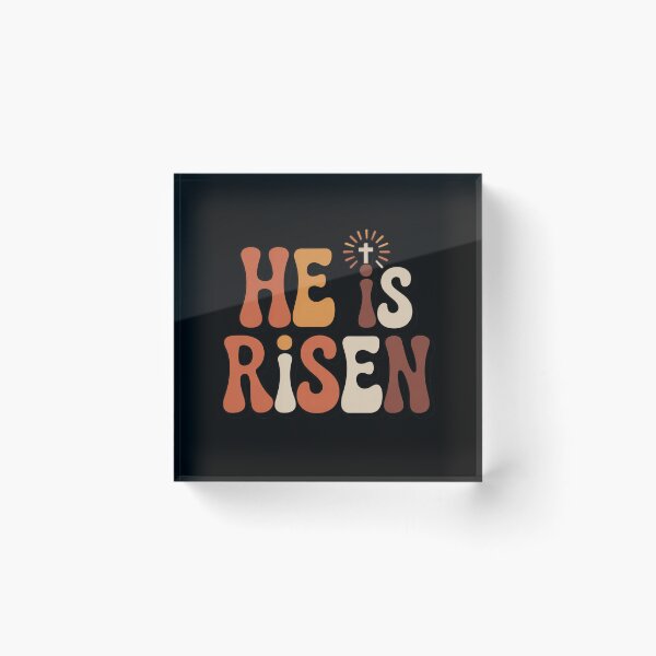 Item preview, He Is Risen Christian T-Shirt | Retro Groovy Easter Faith Religious Gift designed and sold by EvolusionPro.