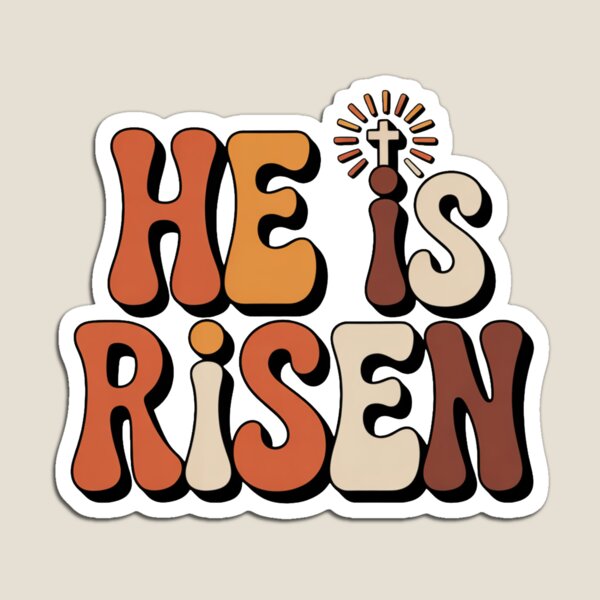 Item preview, He Is Risen Christian T-Shirt | Retro Groovy Easter Faith Religious Gift designed and sold by EvolusionPro.
