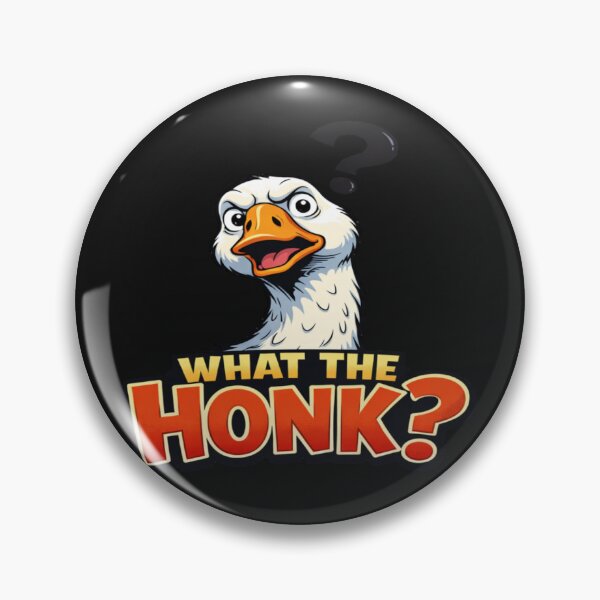 Item preview, What The Honk Funny Goose Cartoon Bird designed and sold by Tsugraf Designs.
