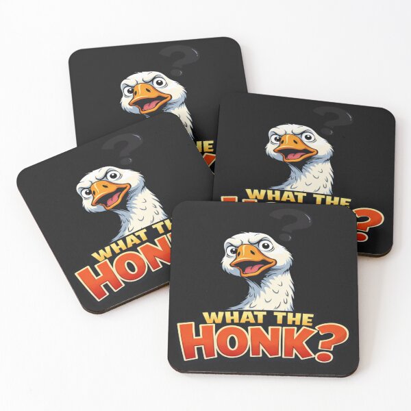 Item preview, What The Honk Funny Goose Cartoon Bird designed and sold by Tsugraf Designs.