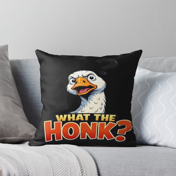 Item preview, What The Honk Funny Goose Cartoon Bird designed and sold by Tsugraf Designs.