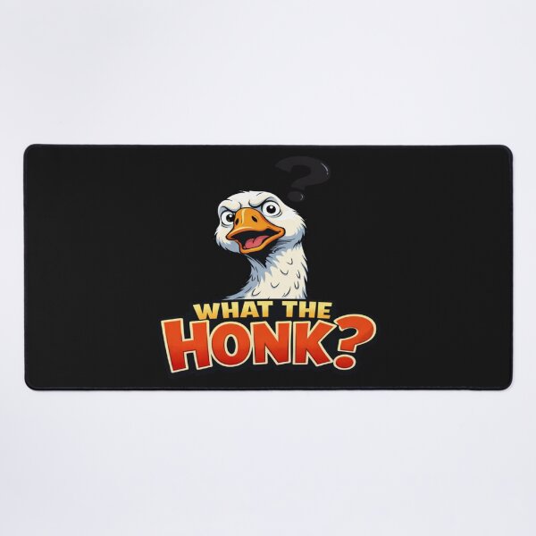 Item preview, What The Honk Funny Goose Cartoon Bird designed and sold by Tsugraf Designs.
