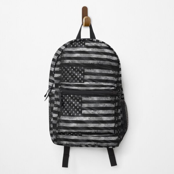 Item preview, Black and White American Flag | Tactical USA Flag | Distressed Patriotic Military Veteran Tee designed and sold by artistwill.