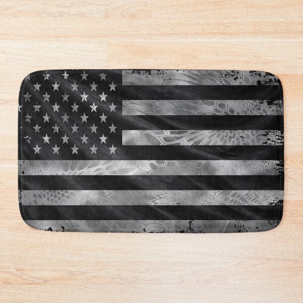 Item preview, Black and White American Flag | Tactical USA Flag | Distressed Patriotic Military Veteran Tee designed and sold by artistwill.