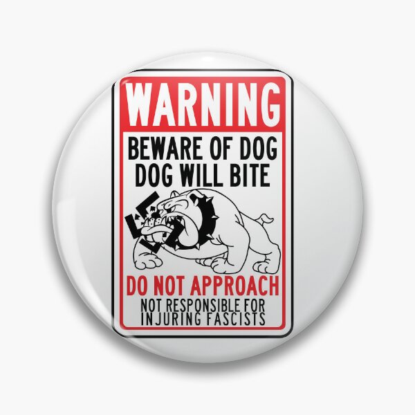 Item preview, dog will bite (antifa) designed and sold by remerasnerdas.