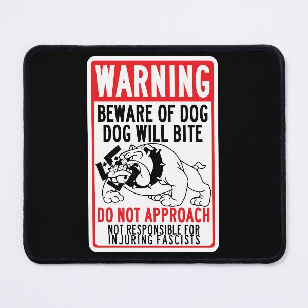 Item preview, dog will bite (antifa) designed and sold by remerasnerdas.