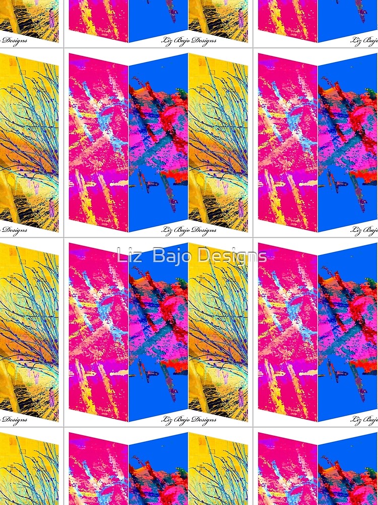 Thumbnail 3 of 3, Scarf, Abstract Color Play designed and sold by clw2020.