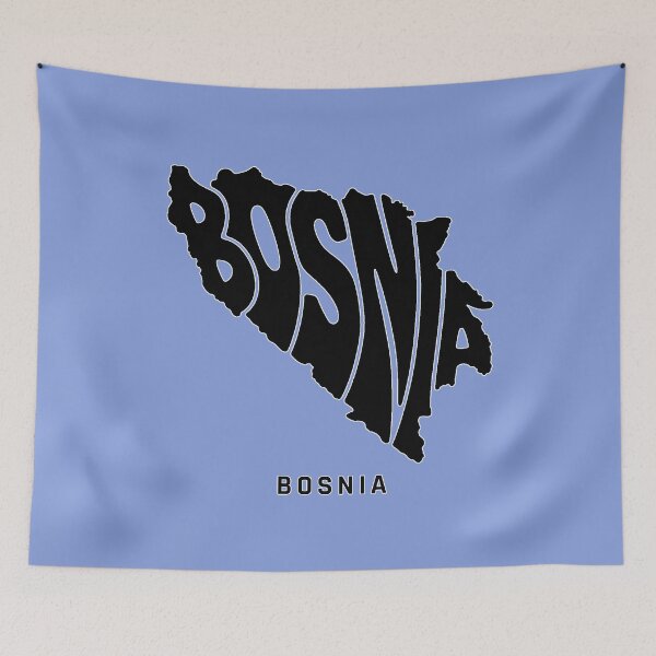 Item preview, Bosnia Map Typography Design, Bosnian Heritage Gift, Bosnia and Herzegovina Pride, Gift for Bosnians, Balkan Roots Art designed and sold by Travellerz.
