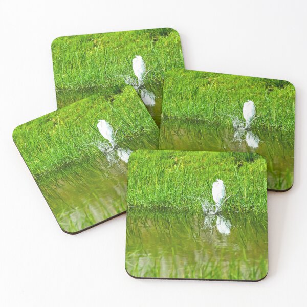 Item preview, Great Egret Making a Splash While Fishing designed and sold by Pondside-Pics.