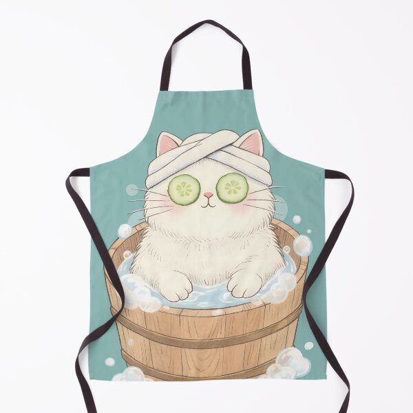 Item preview, Spa Day Cat - Cute Kawaii Self Care Kitty Illustration designed and sold by Canache.
