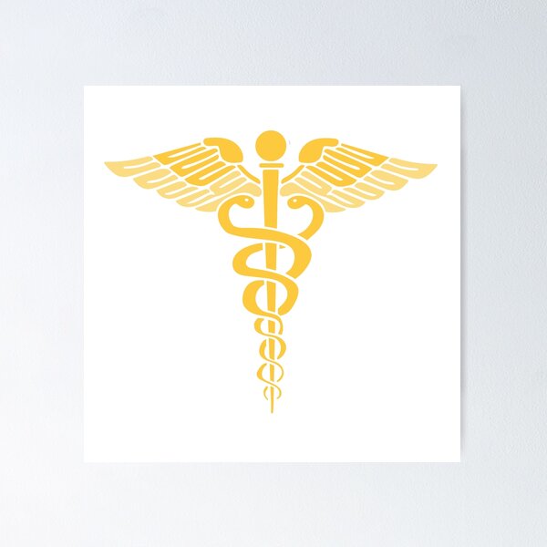Item preview, Symbol of Medicine, Gold Caduceus  designed and sold by tandre.