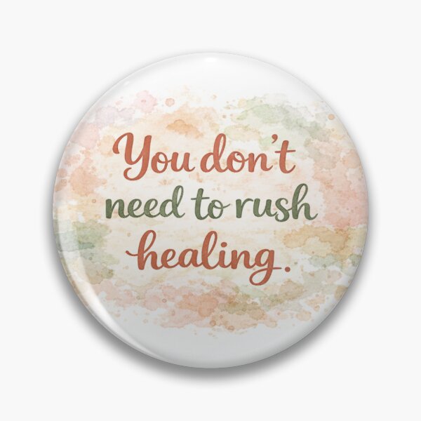 Item preview, You Don’t Need to Rush Healing Sticker | Mental Health Affirmation | Self Care Quote Aesthetic | Soft Watercolor Floral Design designed and sold by CutesyKoala.