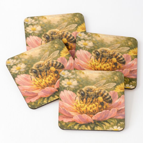 Item preview, Bee on Pink Flower designed and sold by JonelleTshirts.