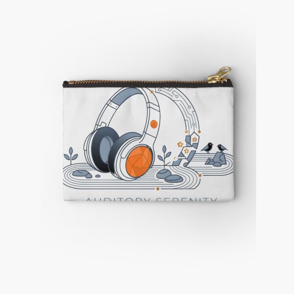Item preview, Auditory Serenity Minimalist Headphone Zen Art designed and sold by Emamify.