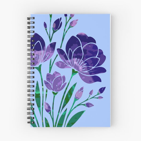 Item preview, Purple Floral Stencil Pouring Art designed and sold by GAP90.