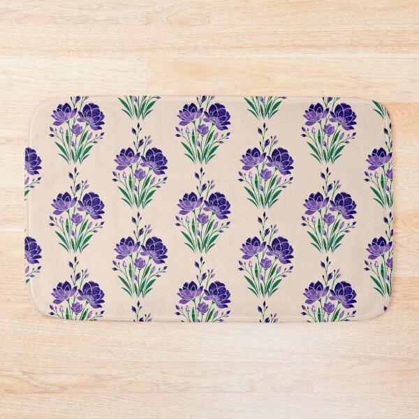 Item preview, Purple Floral Stencil Pouring Art designed and sold by GAP90.