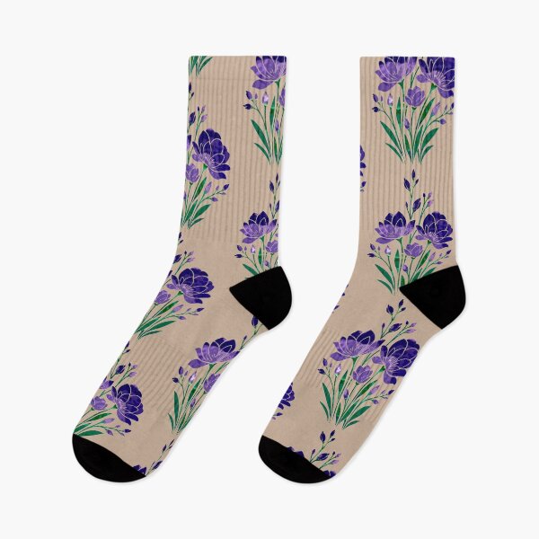 Item preview, Purple Floral Stencil Pouring Art designed and sold by GAP90.