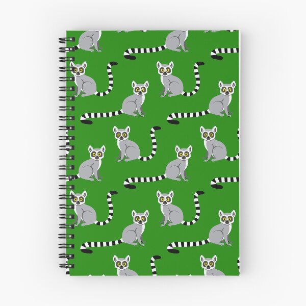 Item preview, Ring-tailed lemurs on green designed and sold by Jennifer Ladd.