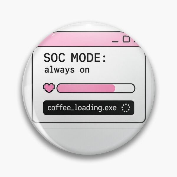 Item preview, SOC Mode Always On Cybersecurity Tech Sticker designed and sold by datalush.