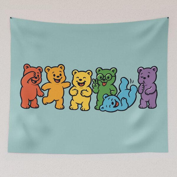 Item preview, Silly Rainbow Bears designed and sold by Ghost on Toast.