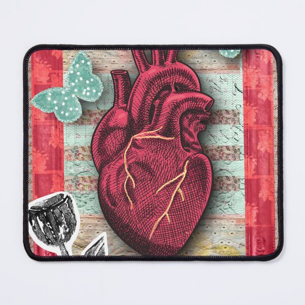 Item preview, Transformed Heart: A Teal Butterfly Digital Collage designed and sold by artbydonyale.