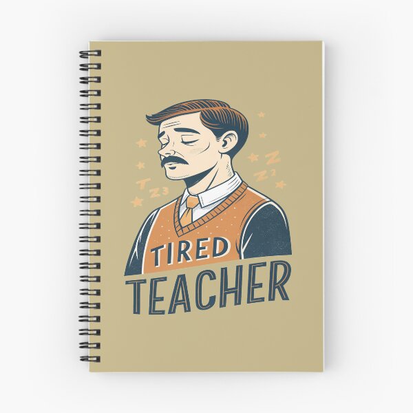 Item preview, Tired Teacher Mode Design Aesthetic Print Gif designed and sold by amrani20.