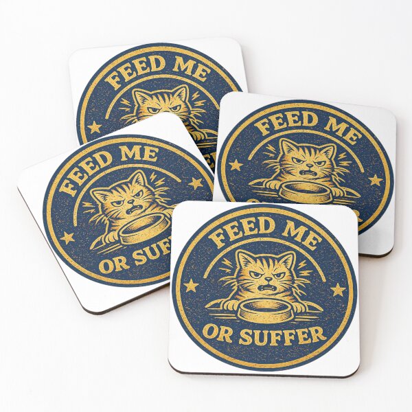 Item preview, Feed Me or Suffer Cat Design designed and sold by EastEndTownie.