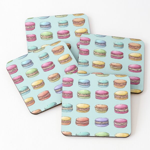 Item preview, Colorful Watercolor Macarons French Pastry Pattern designed and sold by NicolasGlowArt.