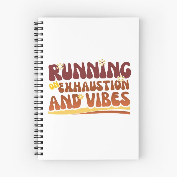 Item preview, Running on Exhaustion and Vibes Funny Burnout Retro Floral Design designed and sold by LAJdesigns.