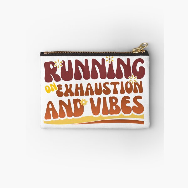 Item preview, Running on Exhaustion and Vibes Funny Burnout Retro Floral Design designed and sold by LAJdesigns.