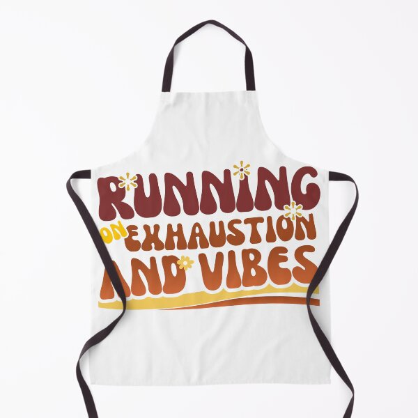 Item preview, Running on Exhaustion and Vibes Funny Burnout Retro Floral Design designed and sold by LAJdesigns.