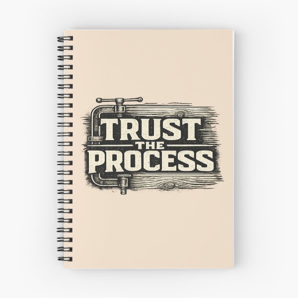Item preview, Trust The Process Vintage Woodworking Design | Motivational Carpenter Quote designed and sold by rigelcreation.