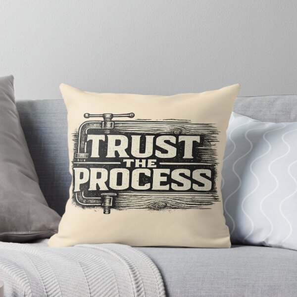 Item preview, Trust The Process Vintage Woodworking Design | Motivational Carpenter Quote designed and sold by rigelcreation.