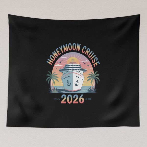 Item preview, Honeymoon Cruise Just Married 2026 Couples Matching designed and sold by BlassmausArt.