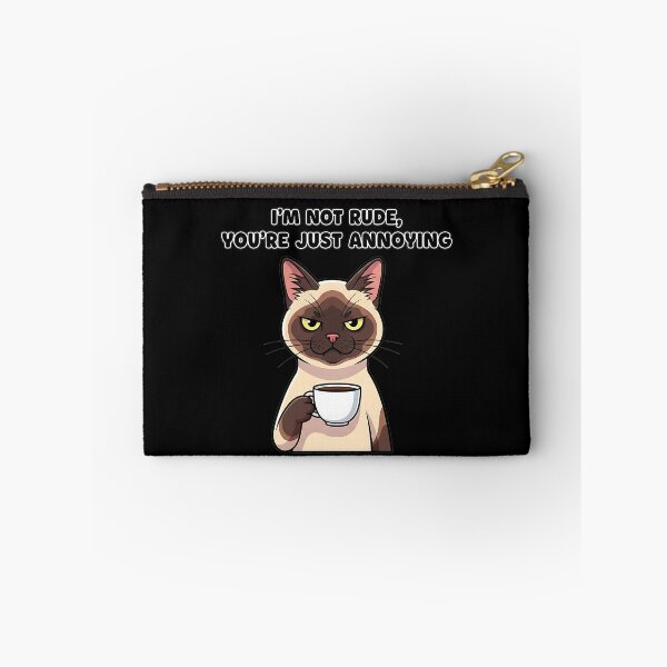Item preview, Sarcastic Siamese Cat with Coffee designed and sold by UrbanPrts.