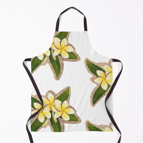 Item preview, Yellow and Plum Plumerias on Woven Fabric designed and sold by PeacePictured.